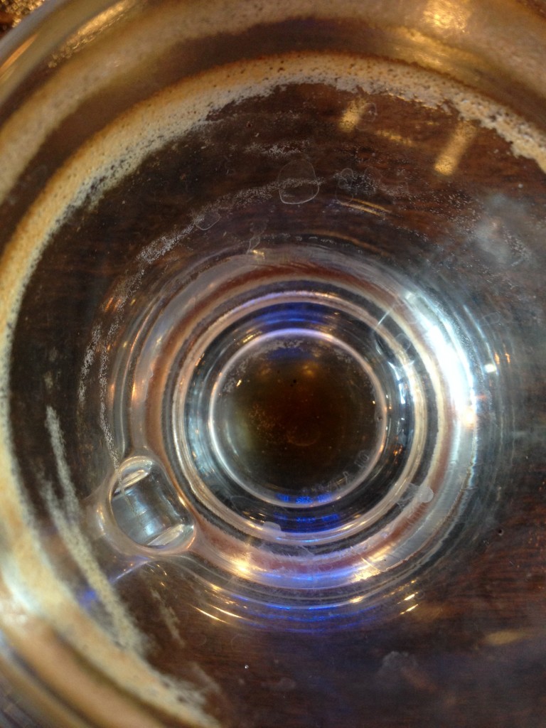 glass cup without espresso